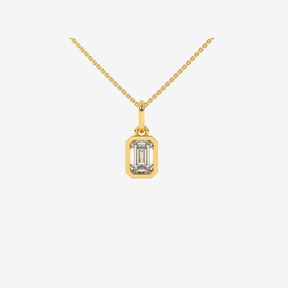 Radiant - cut Diamond Pendant - Goldie Paris Jewellery