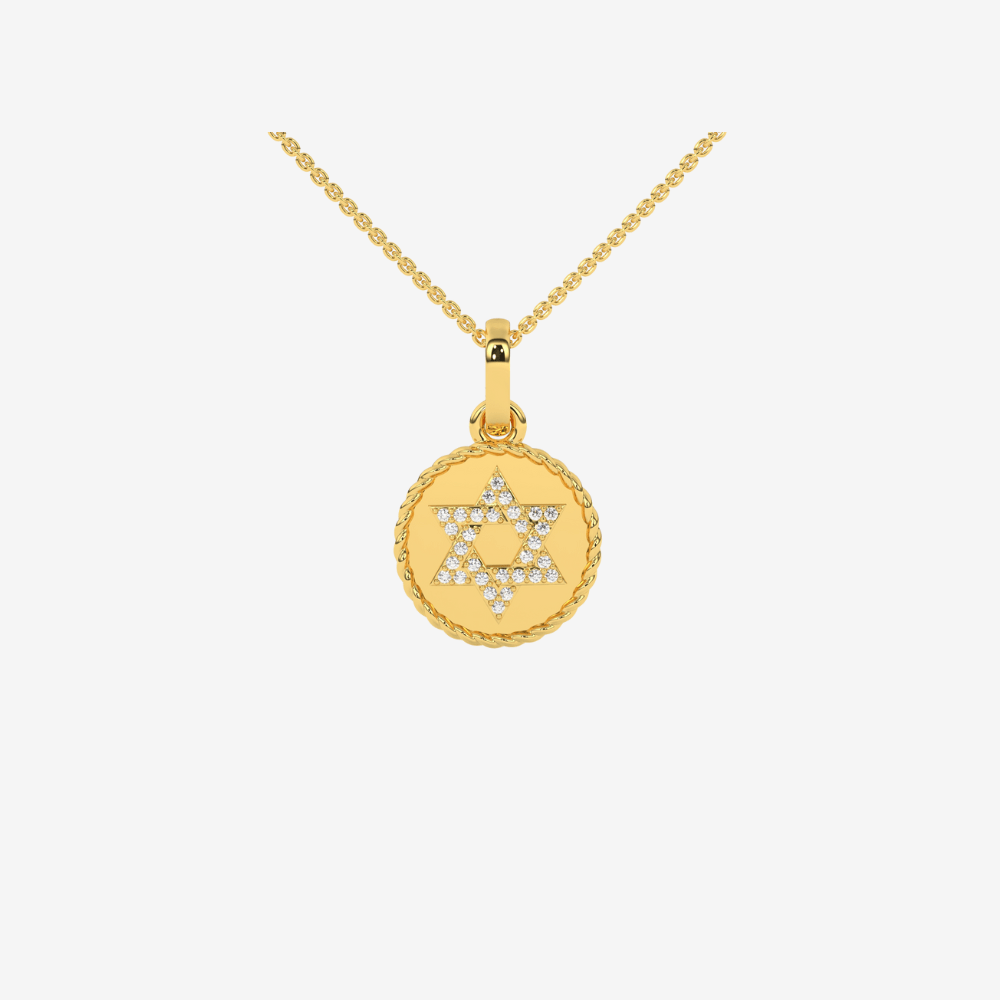 Reversible Star of David Pendant - Goldie Paris Jewellery