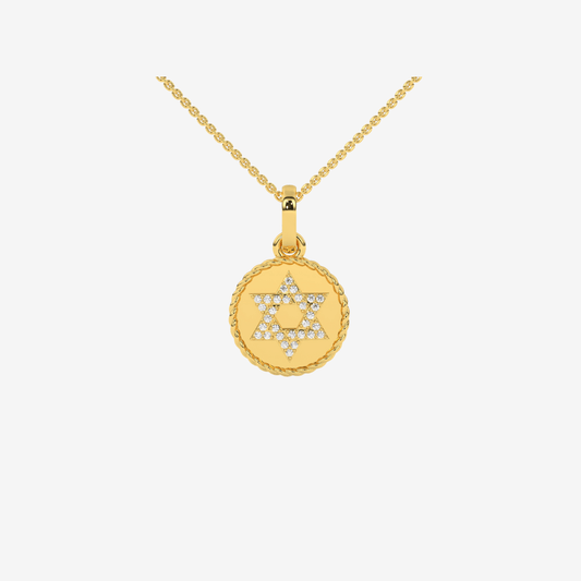Reversible Star of David Pendant - Goldie Paris Jewellery