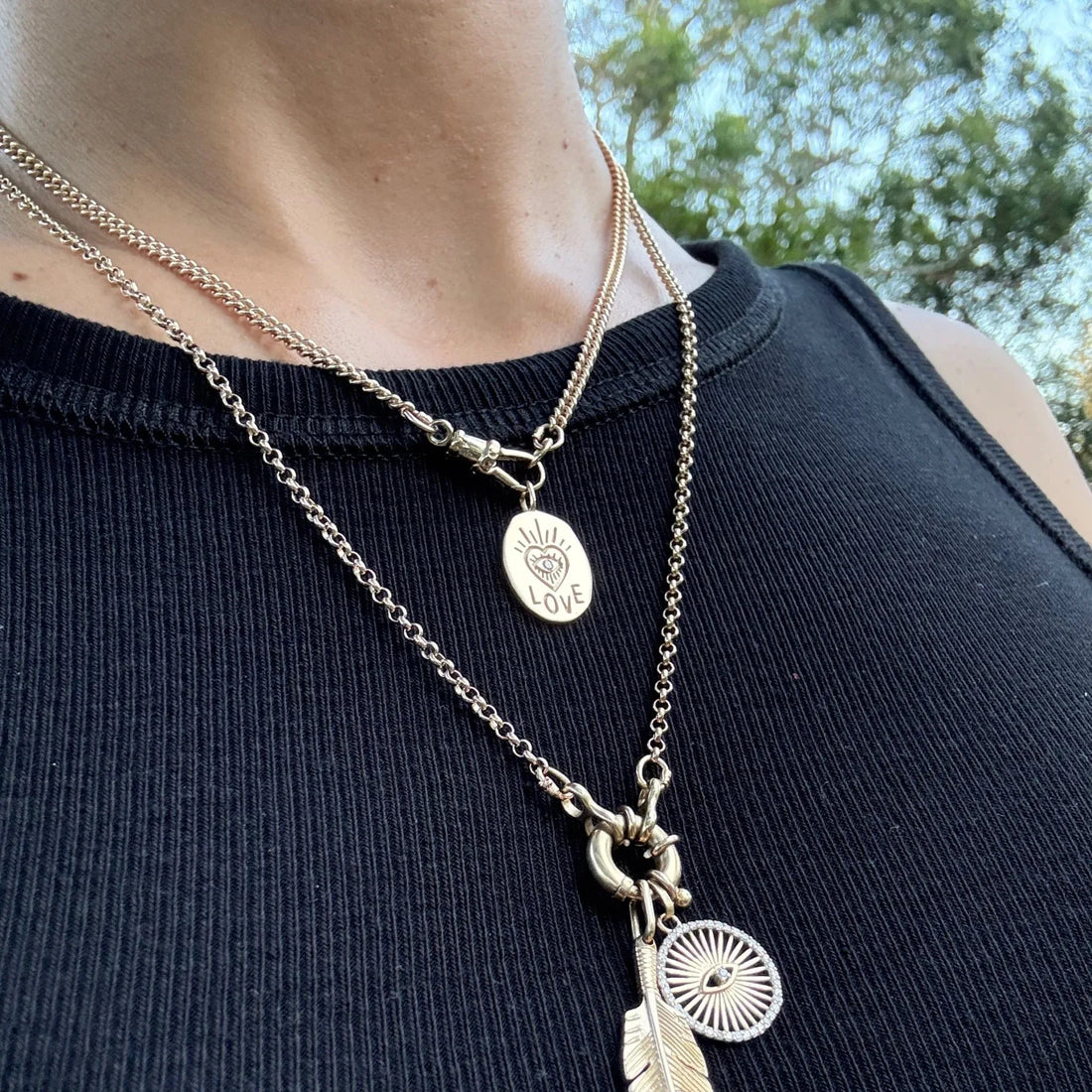 Sally Curb Chain Necklace with Swivel Clasp