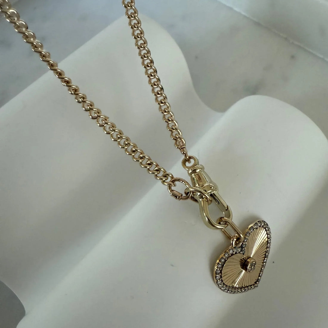Sally Curb Chain Necklace with Swivel Clasp
