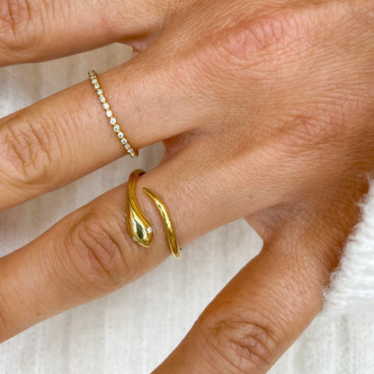 Snake Diamond Ring - Goldie Paris Jewellery