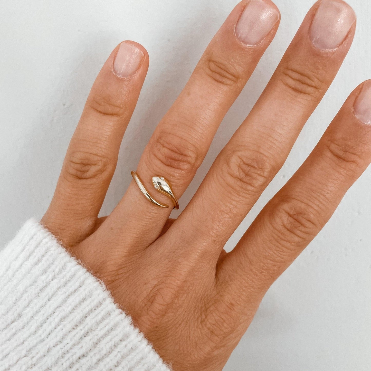 Snake Diamond Ring - Goldie Paris Jewellery