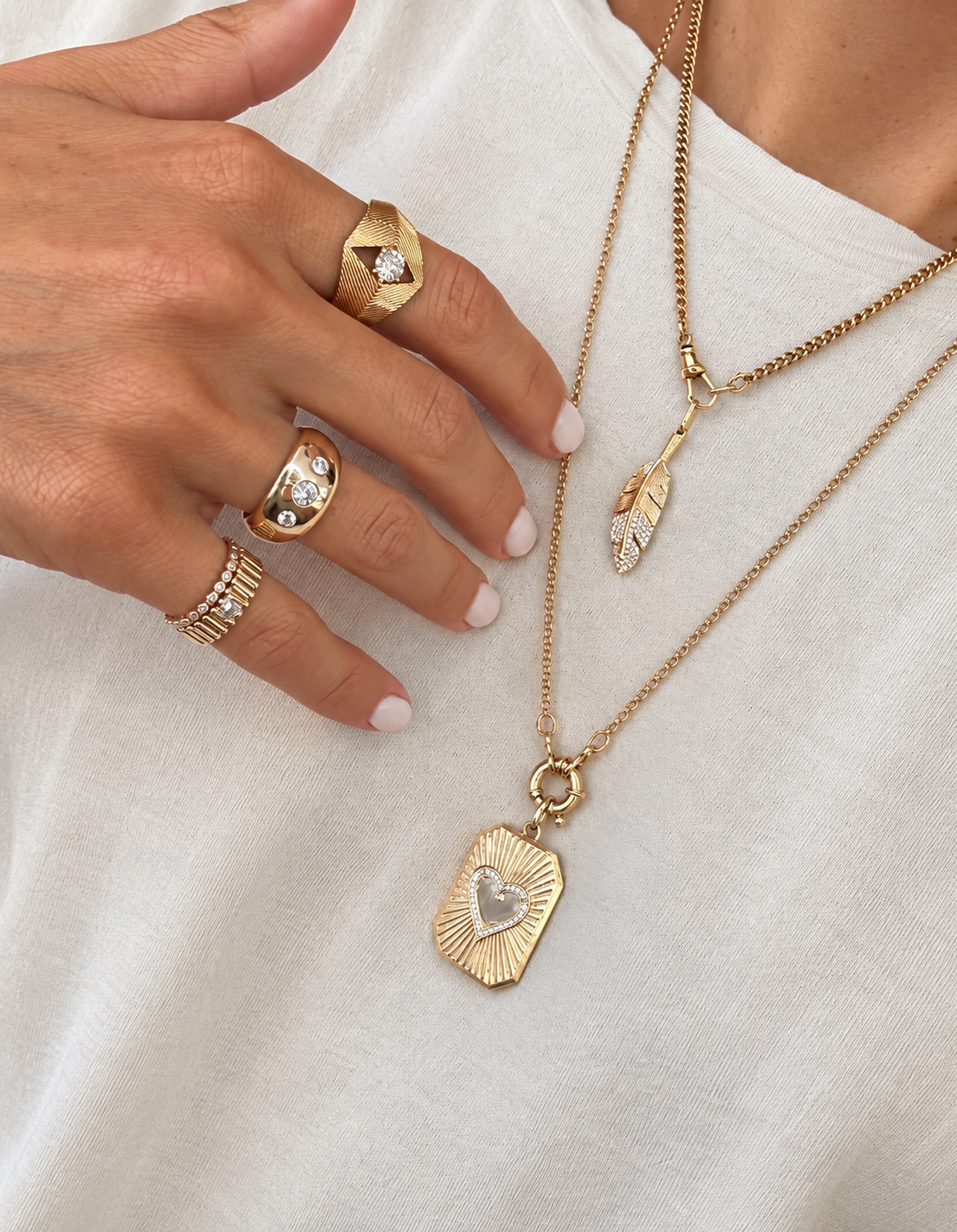 Sally Curb Chain Necklace with Swivel Clasp • 9K Solid Yellow Gold - - Jewelry - Goldie Paris Jewelry - chains Necklace