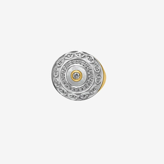 Sultana Diamond and Pearl Ring - Goldie Paris Jewellery