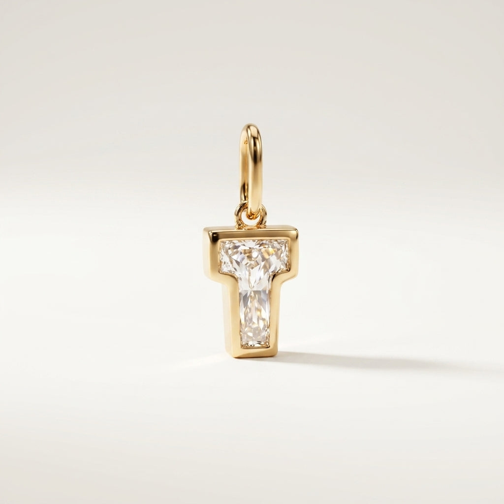 1.5ct Diamond Letter Pendant