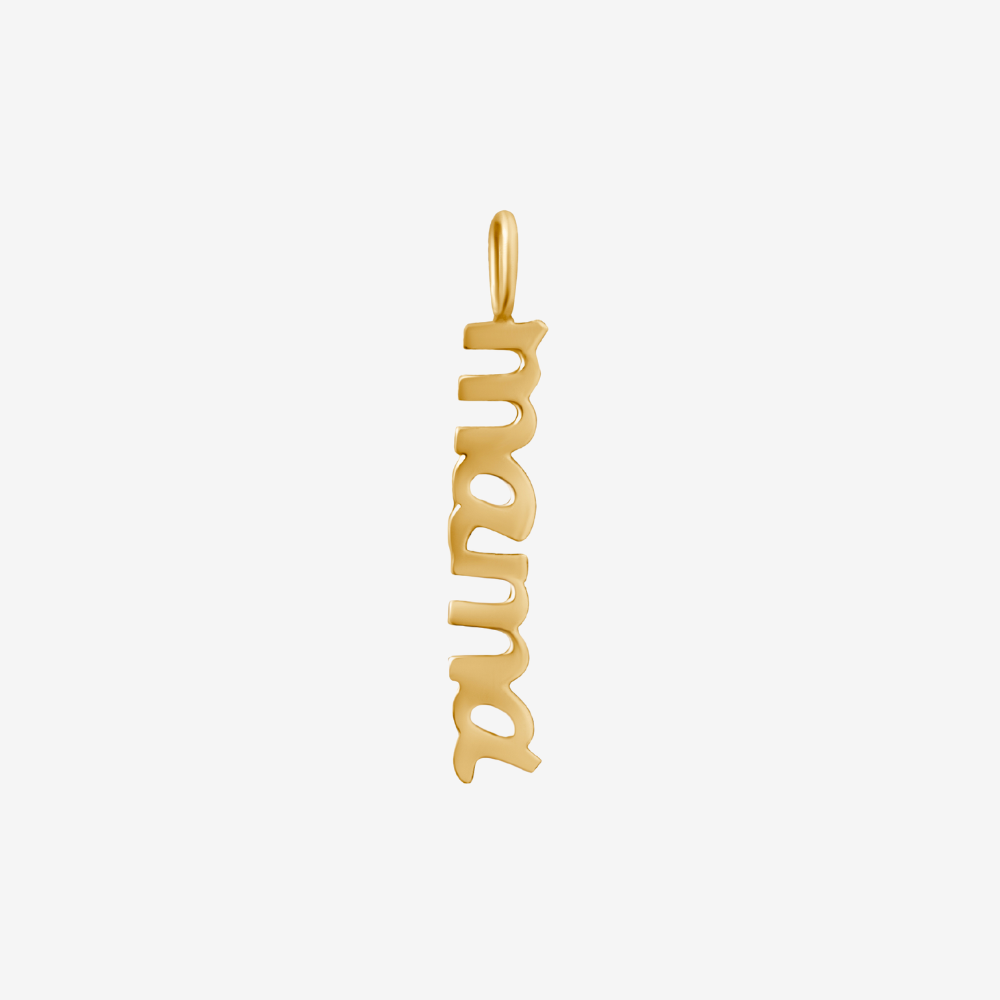 Solid Gold Mama Pendant