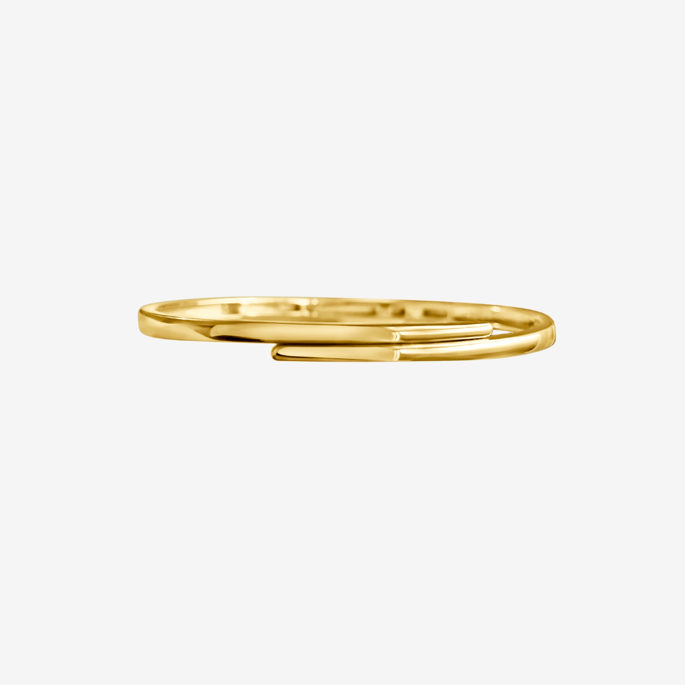 Shiri Wrap Solid Gold Bangle