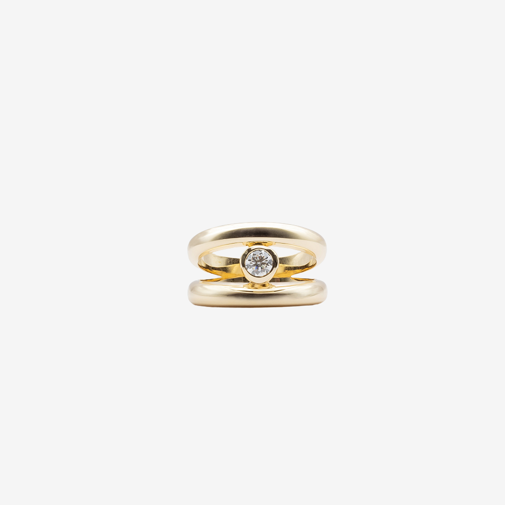 Kaye "solitaire" chunky ring