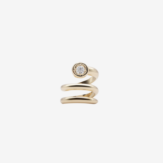 Jodi Infinite Single Diamond Chunky Ring