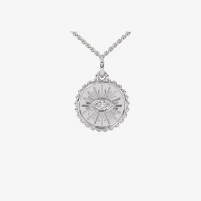 Token Evil Eye Pendant - Goldie Paris Jewellery