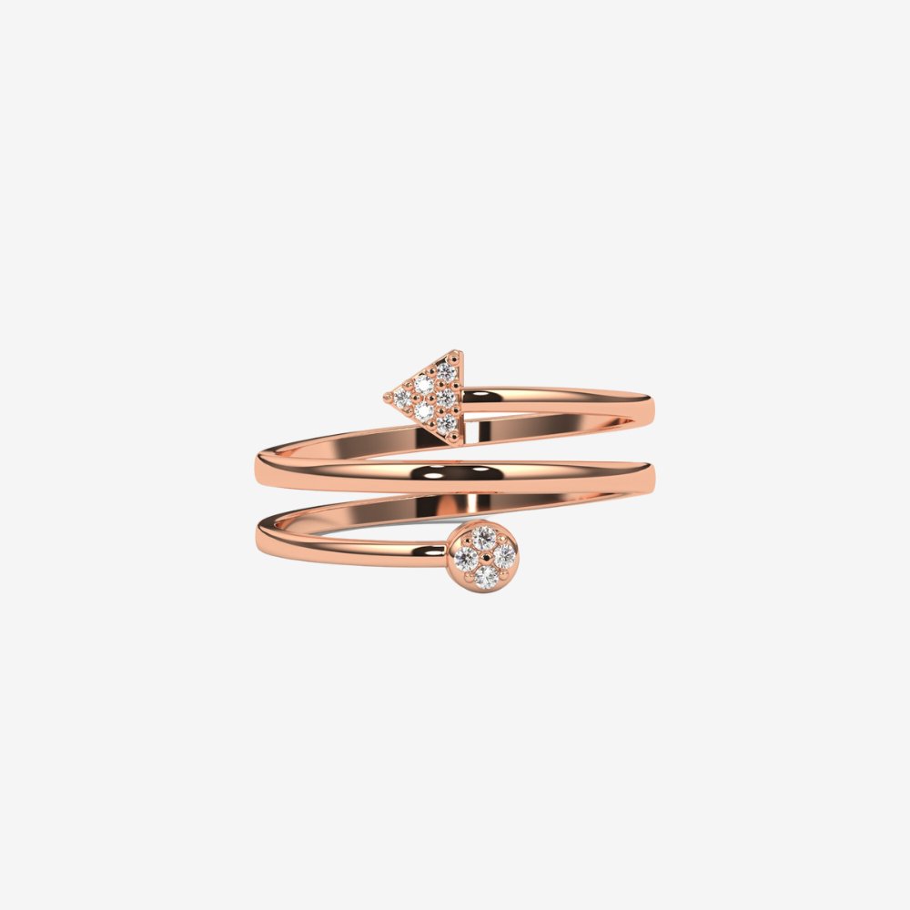 "Adele" Arrow Ring - 14k Rose Gold - Jewelry - Goldie Paris Jewelry - Ring