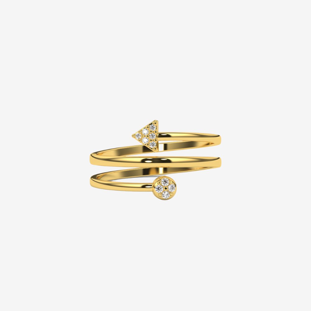 "Adele" Arrow Ring - 14k Yellow Gold - Jewelry - Goldie Paris Jewelry - Ring
