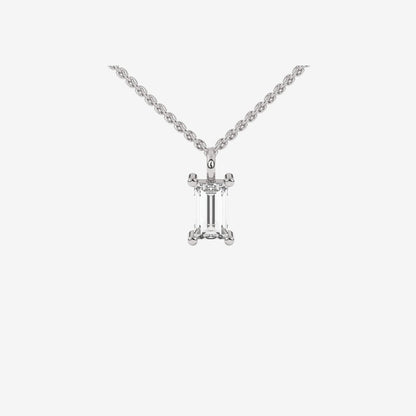 Baguette Floating Diamond Necklace - Goldie Paris Jewellery