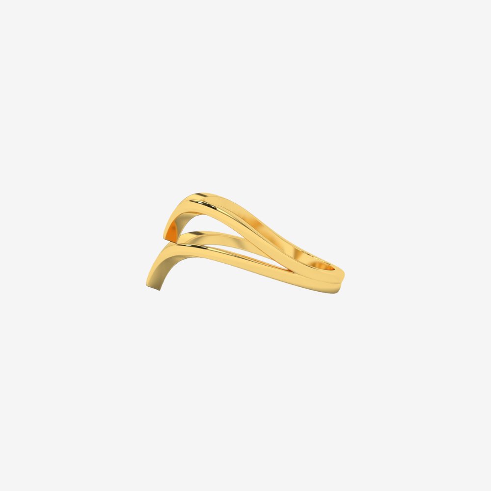 Double V Statement Ring - - Jewelry - Goldie Paris Jewelry - Ring statement