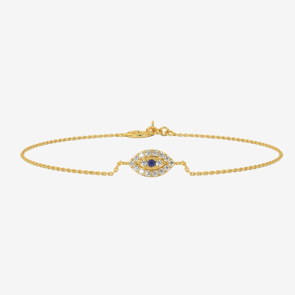 Evil Eye Diamonds Bracelet - Goldie Paris Jewellery