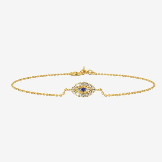 Evil Eye Diamonds Bracelet - Goldie Paris Jewellery