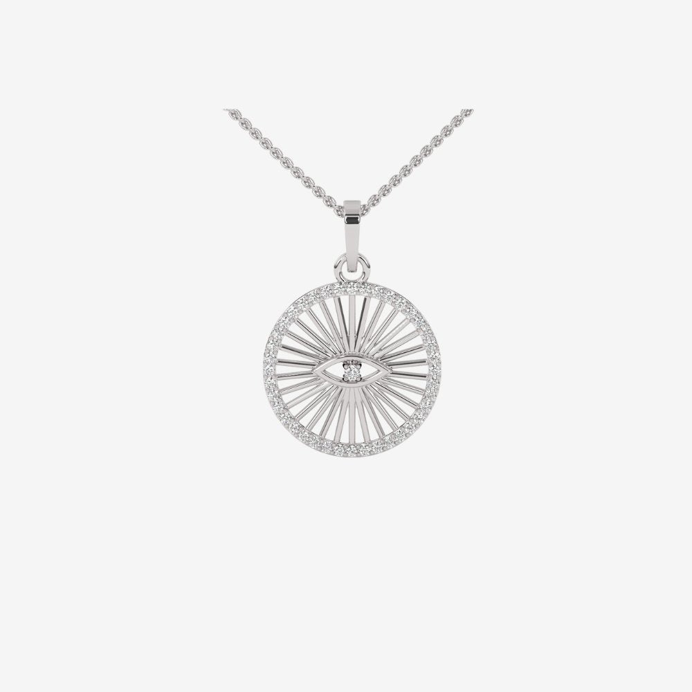 Evil Eye Medallion Pendant - Goldie Paris Jewellery