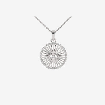 Evil Eye Medallion Pendant - Goldie Paris Jewellery