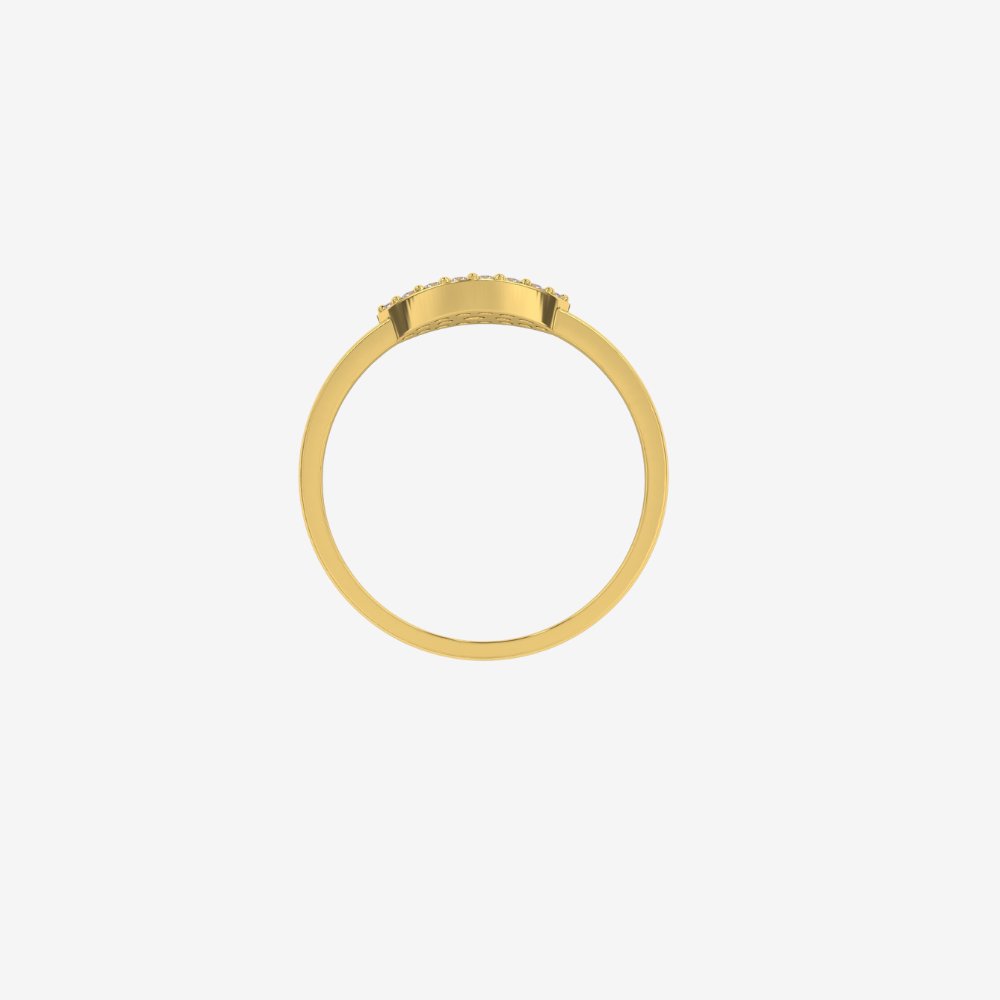 "Rachel" Evil Eye Pavé Diamond Ring - - Jewelry - Goldie Paris Jewelry - Ring