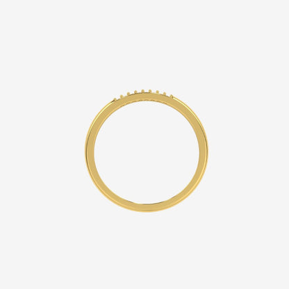 "Hanna" Diamond Row Stackable Ring Band - Goldie Paris Jewellery