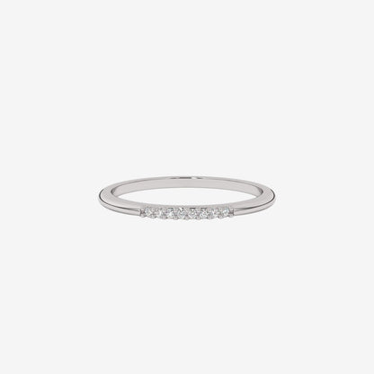 "Hanna" Diamond Row Stackable Ring Band - Goldie Paris Jewellery
