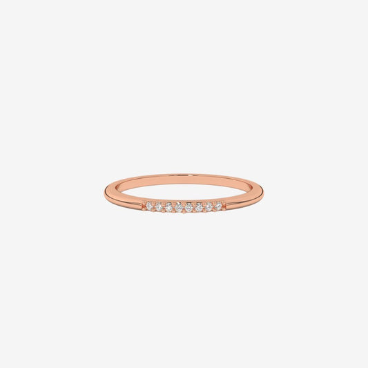 "Hanna" Diamond Row Stackable Ring Band - Goldie Paris Jewellery