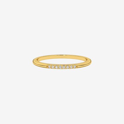 "Hanna" Diamond Row Stackable Ring Band - Goldie Paris Jewellery
